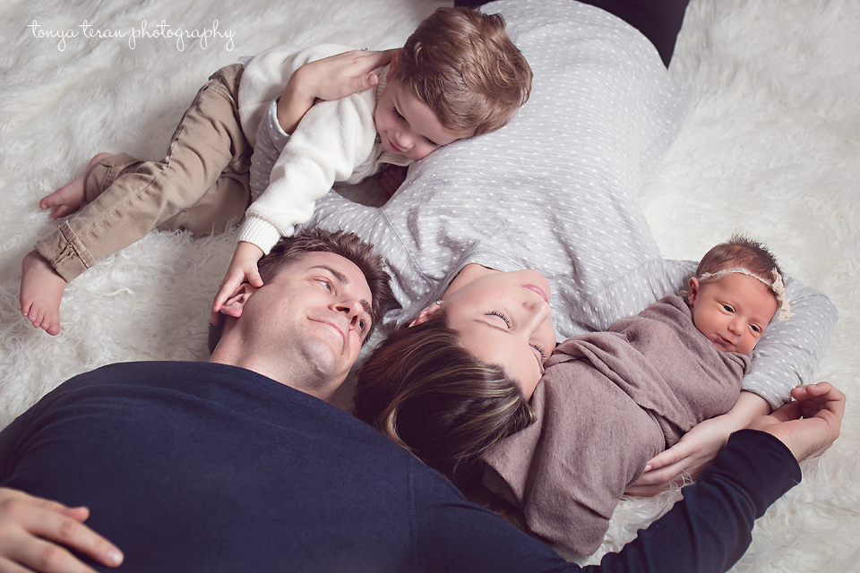 Family with newborn and toddler | Rockville, MD Newborn Baby and Family Photographer