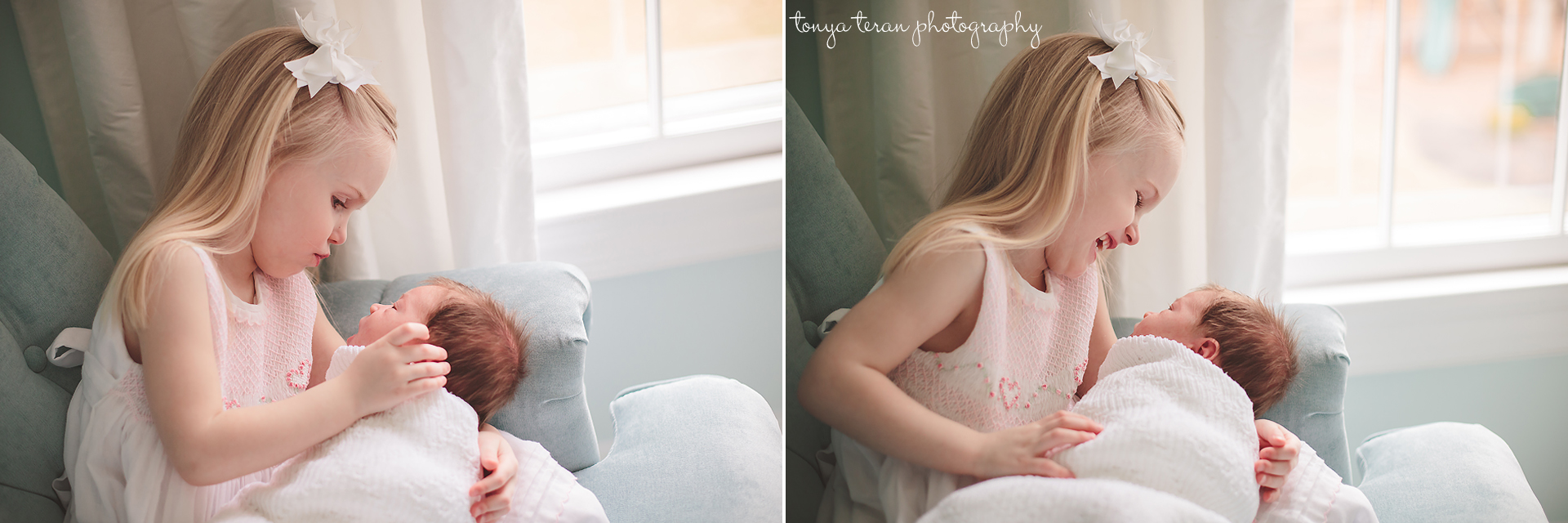 newborn with sibling pose | Rockville, MD Newborn Baby and Family Photographer - Tonya Teran Photography