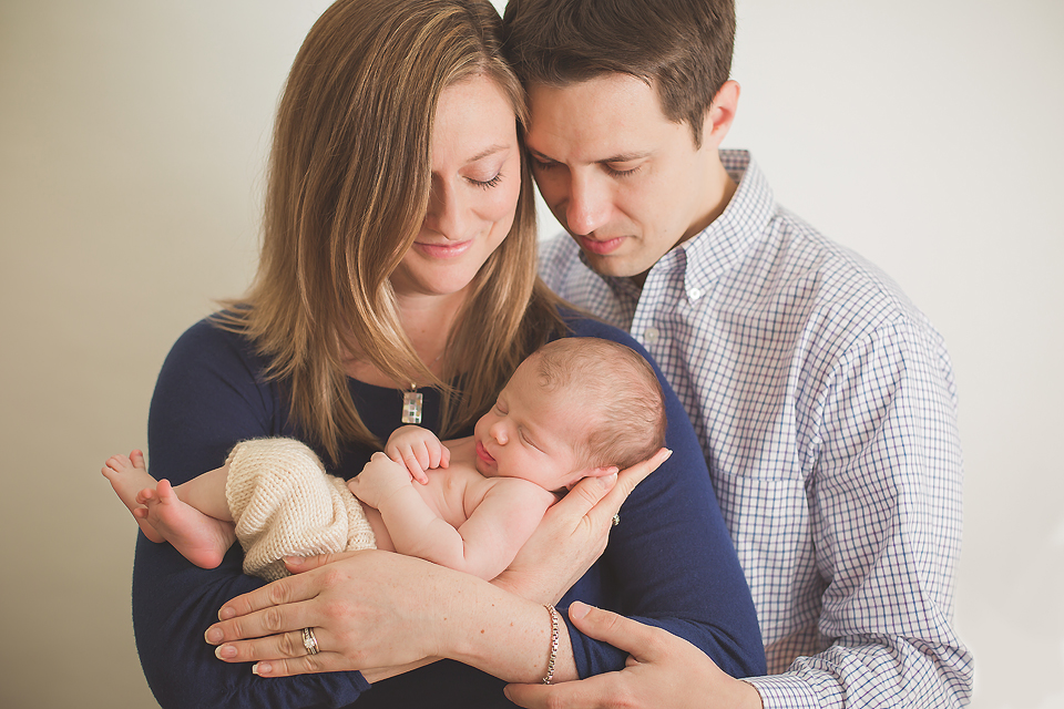 newborn family pose - Tonya Teran Photography - Rockville, MD Newborn Baby and Family Photographer