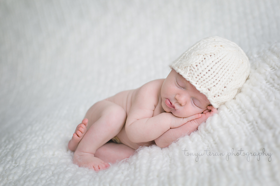 Sleeping newborn pose - Tonya Teran Photography - Rockville, MD Newborn Baby and Family Photographer