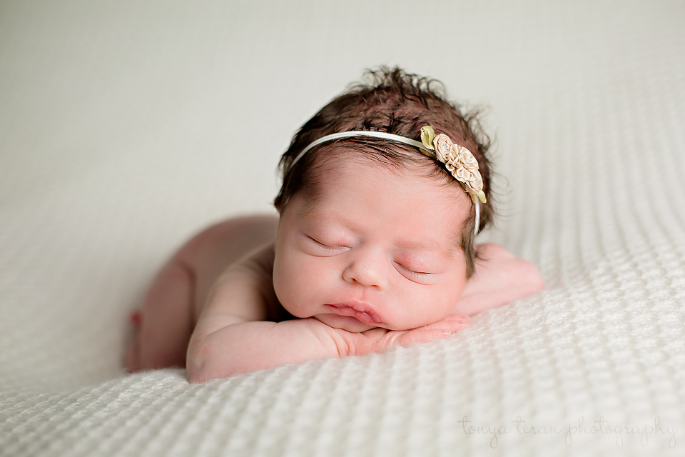 Sleeping newborn pose - Tonya Teran Photography - Bethesda, MD Newborn Baby and Family Photographer