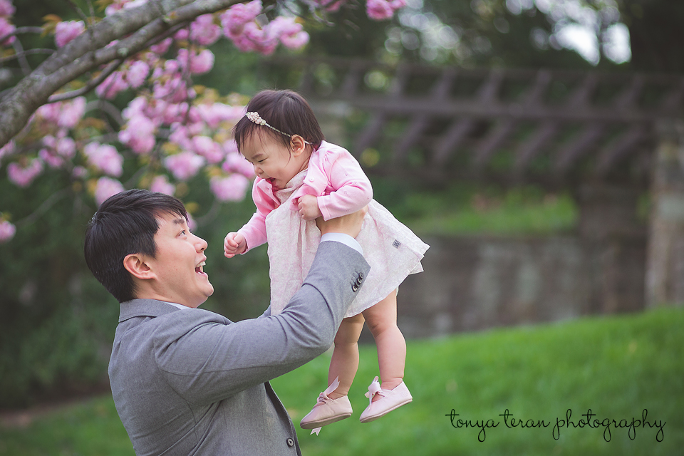 Family cherry blossom session - Tonya Teran Photography - Rockville, MD Newborn Baby and Family Photographer