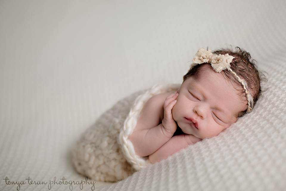 Sleeping newborn pose - Tonya Teran Photography - Bethesda, MD Newborn Baby and Family Photographer