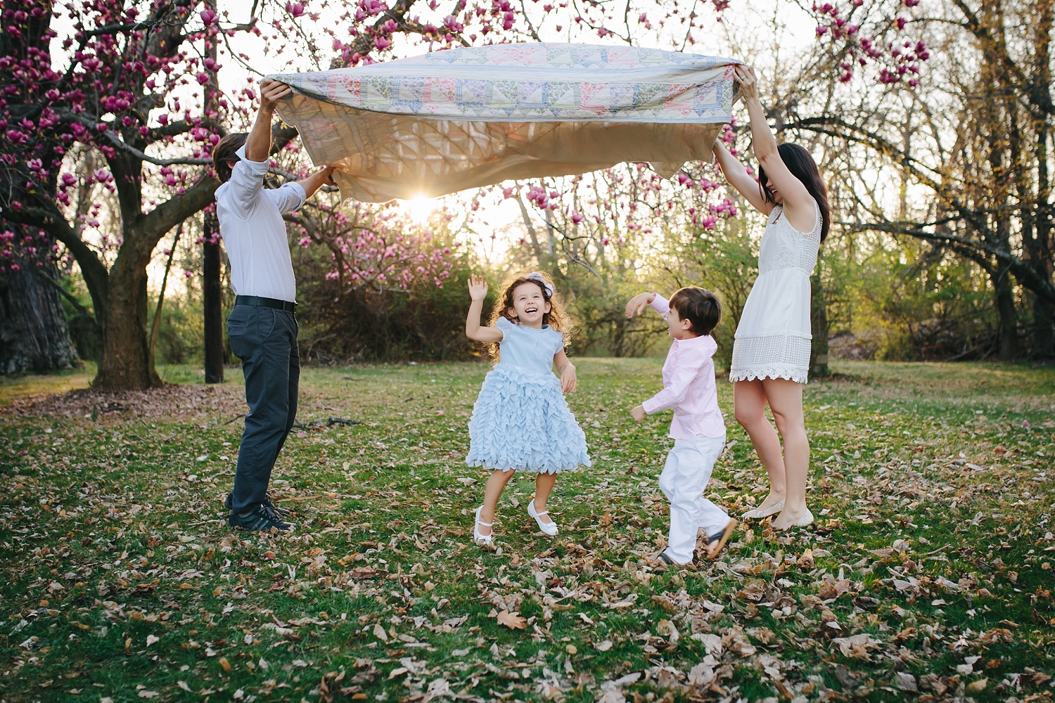 Spring Blossom Family Photo Session | Tonya Teran Photography, Bethesda, MD Newborn, Baby, and Family Photographer