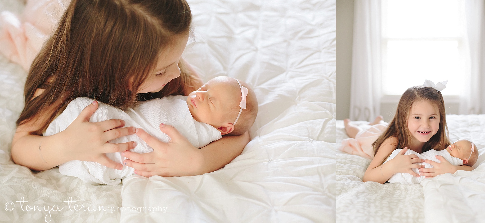 Newborn and Sibling Photo Session | Tonya Teran Photography, Bethesda, MD Newborn, Baby, and Family Photographer
