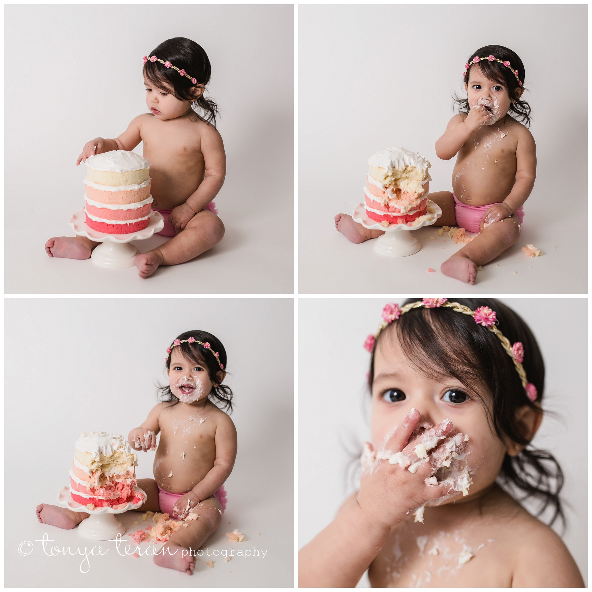 1st Birthday Cake Smash Photo Session | Tonya Teran Photography, Bethesda, MD Newborn, Baby, and Family Photographer