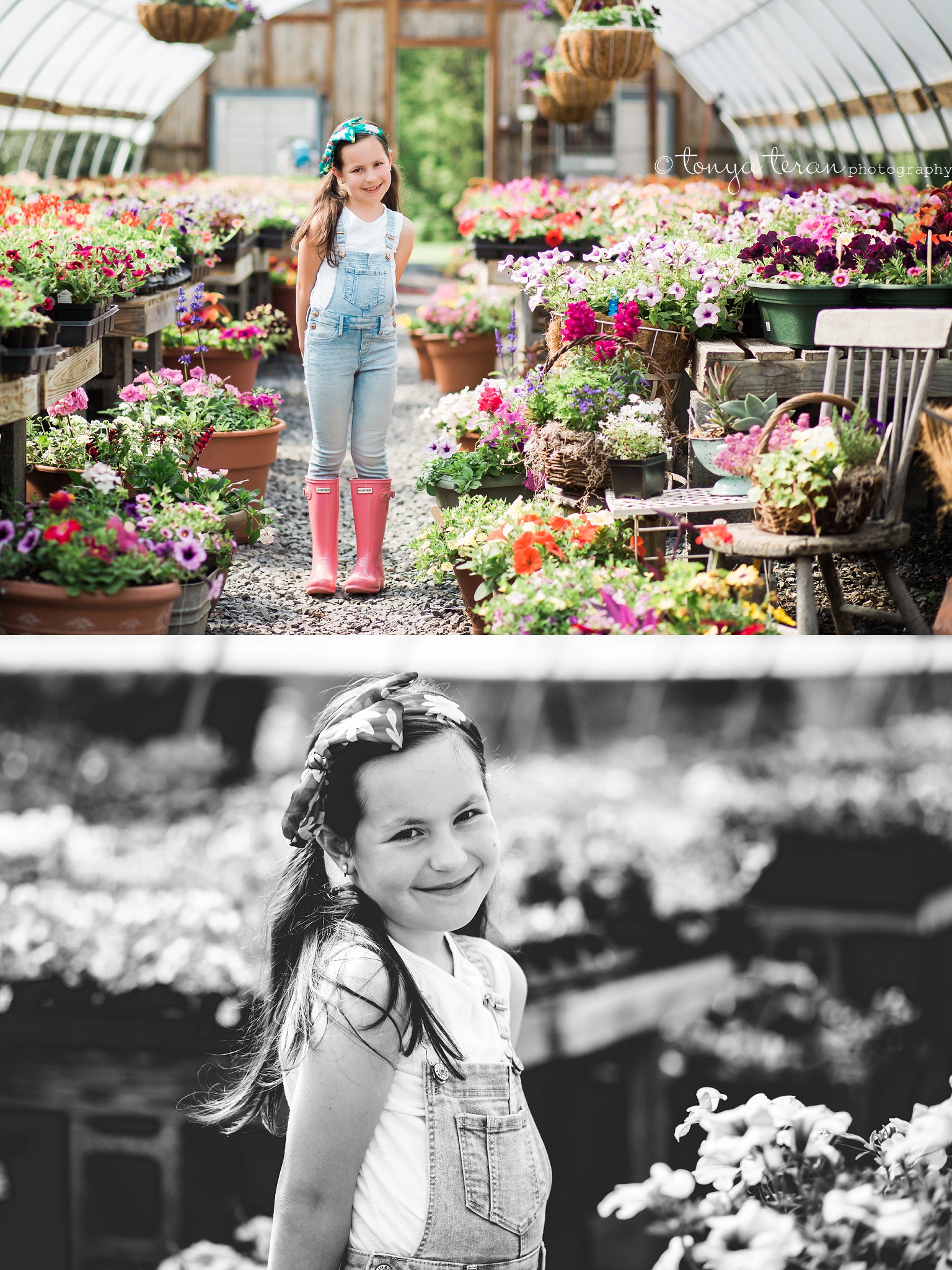 Spring Flowers Greenhouse Session | Tonya Teran Photography, Frederick, MD Newborn, Baby and Family Photographer