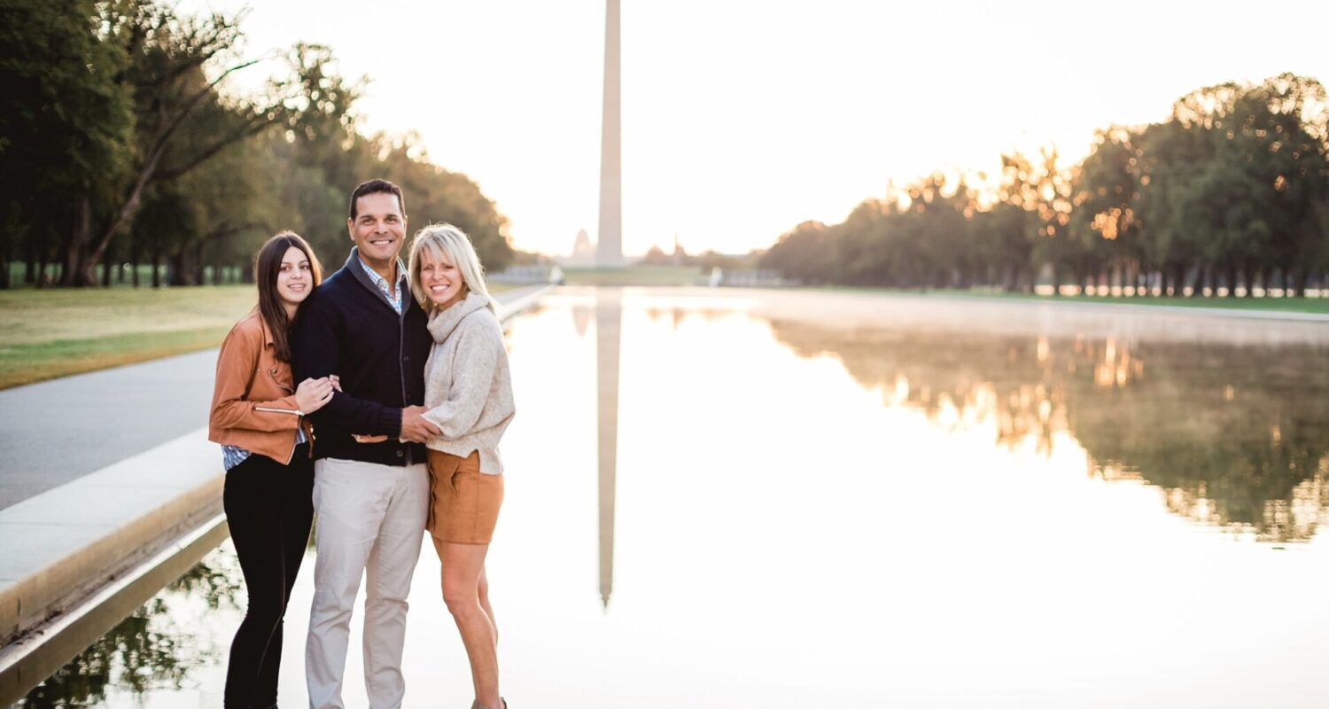 Sunrise at the Monuments | Washington DC Outdoor Family Photographer